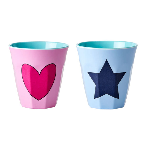 Buy Tall Melamine Cup - Soft Pink - Sweet Hearts Print