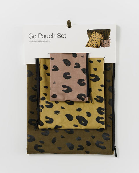 Baggu Go Pouch Set (Leopard) - Good Neighbour