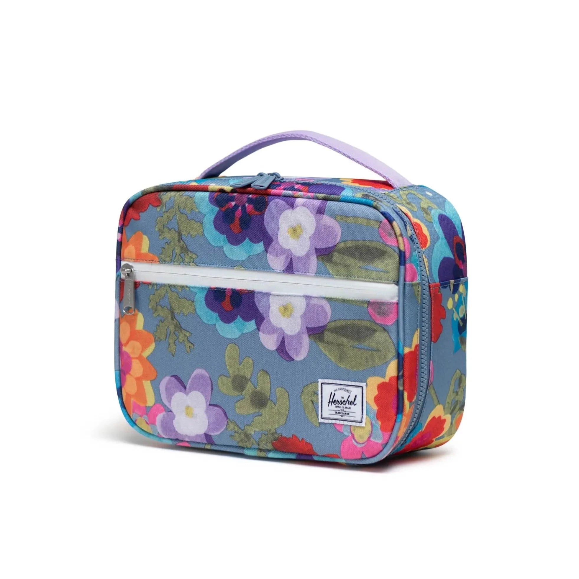 POP QUIZ LUNCH BOX LITTLE HERSCHEL IN PAPER FLOWERS FADED DENIM - Bellaboo