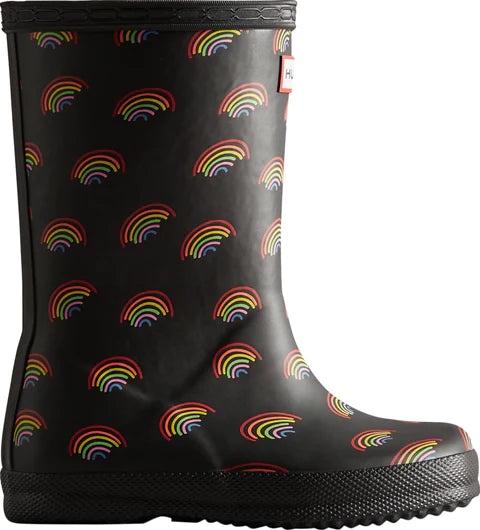 Kids First Mini Rainbow Print Rain Boots Mini Rainbow Print