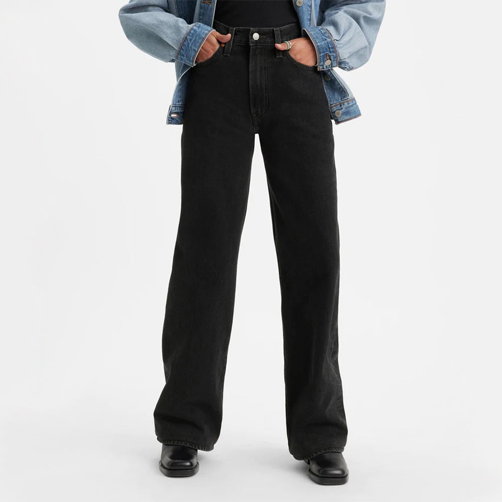 Women's Black Wide Leg Jeans