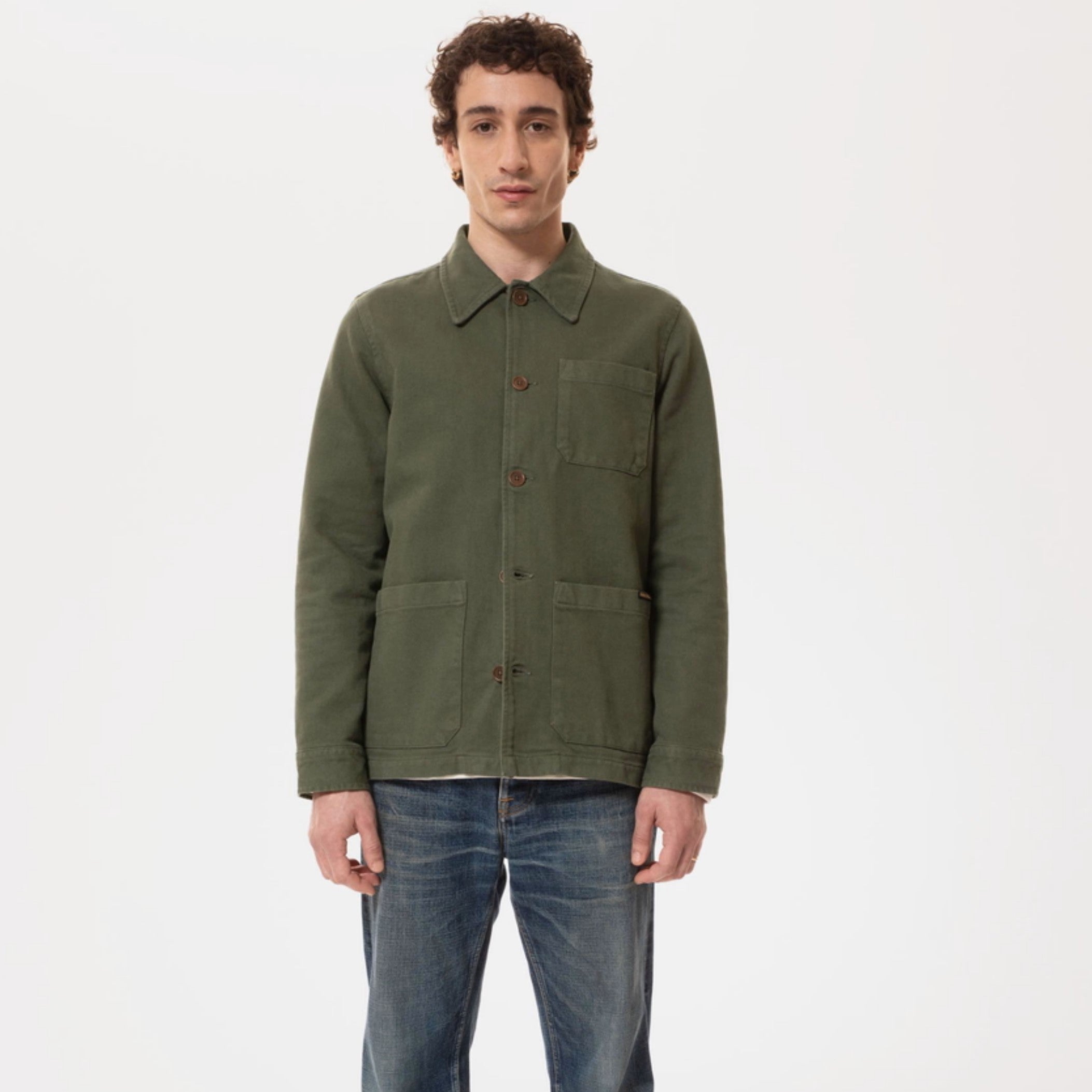 Good Neighbour | Nudie Barney Worker Jacket (Olive)