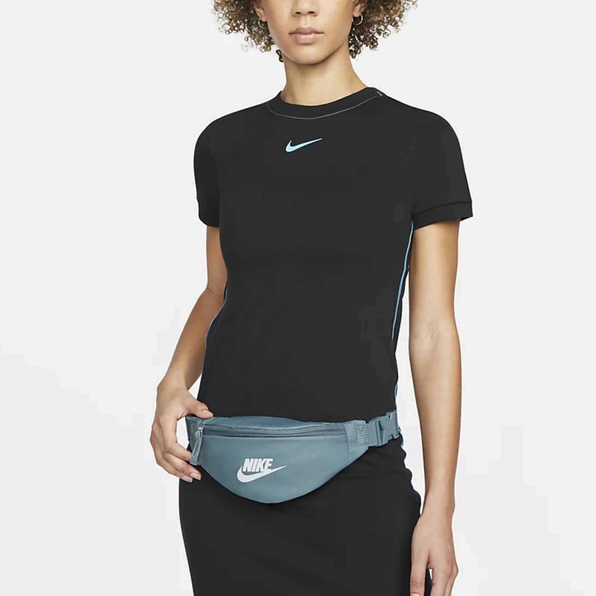 Nike Heritage fanny pack in mineral slate