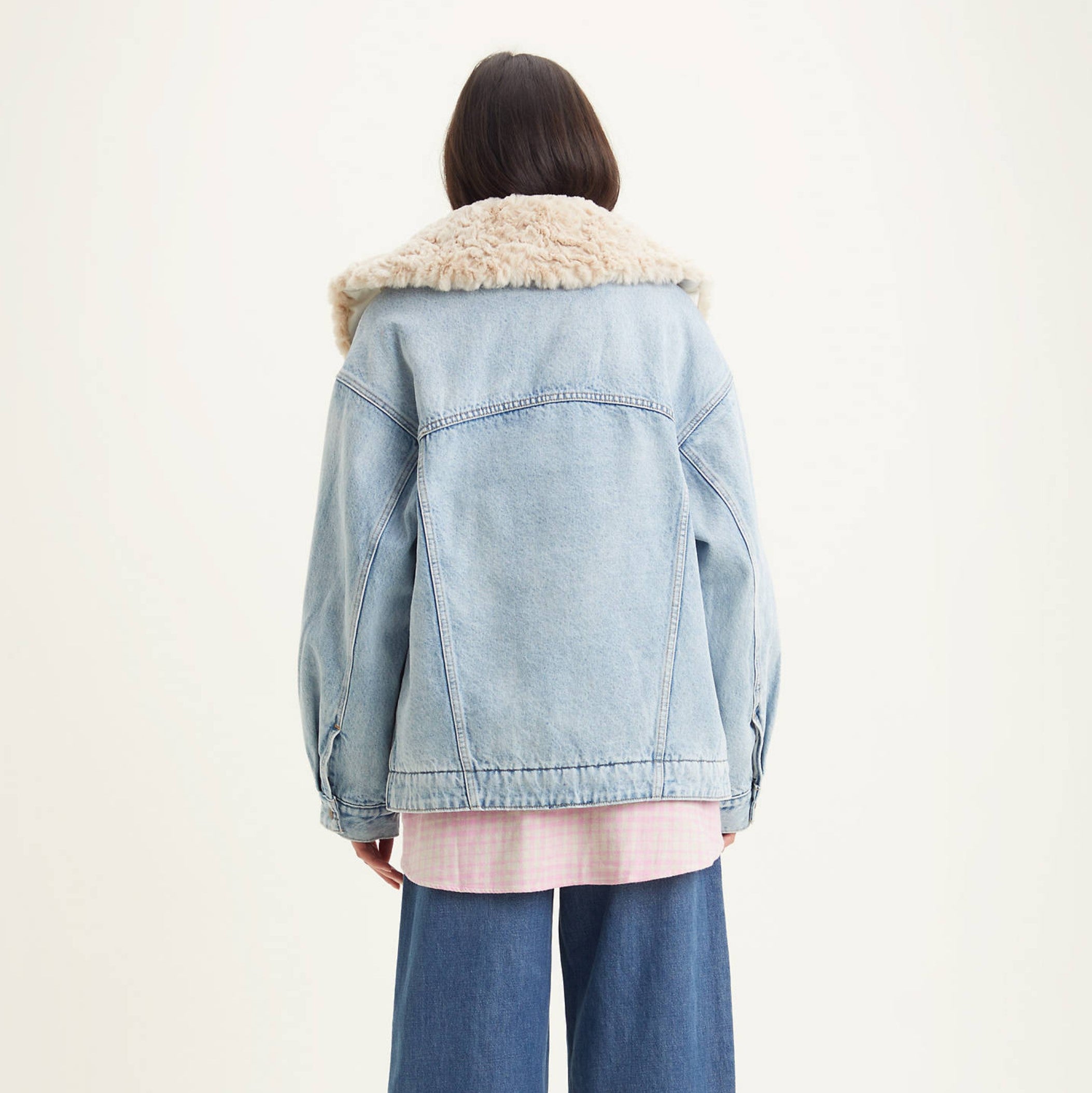 Denim Sherpa Jacket - Indigo