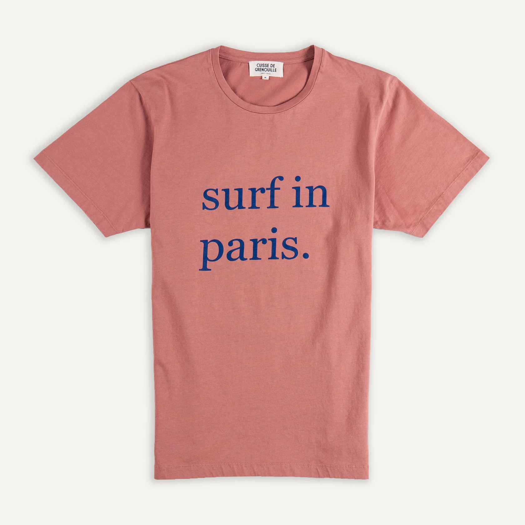 Cuisse De Grenouille Surf in Paris Tee (Old Pink - Good Neighbour