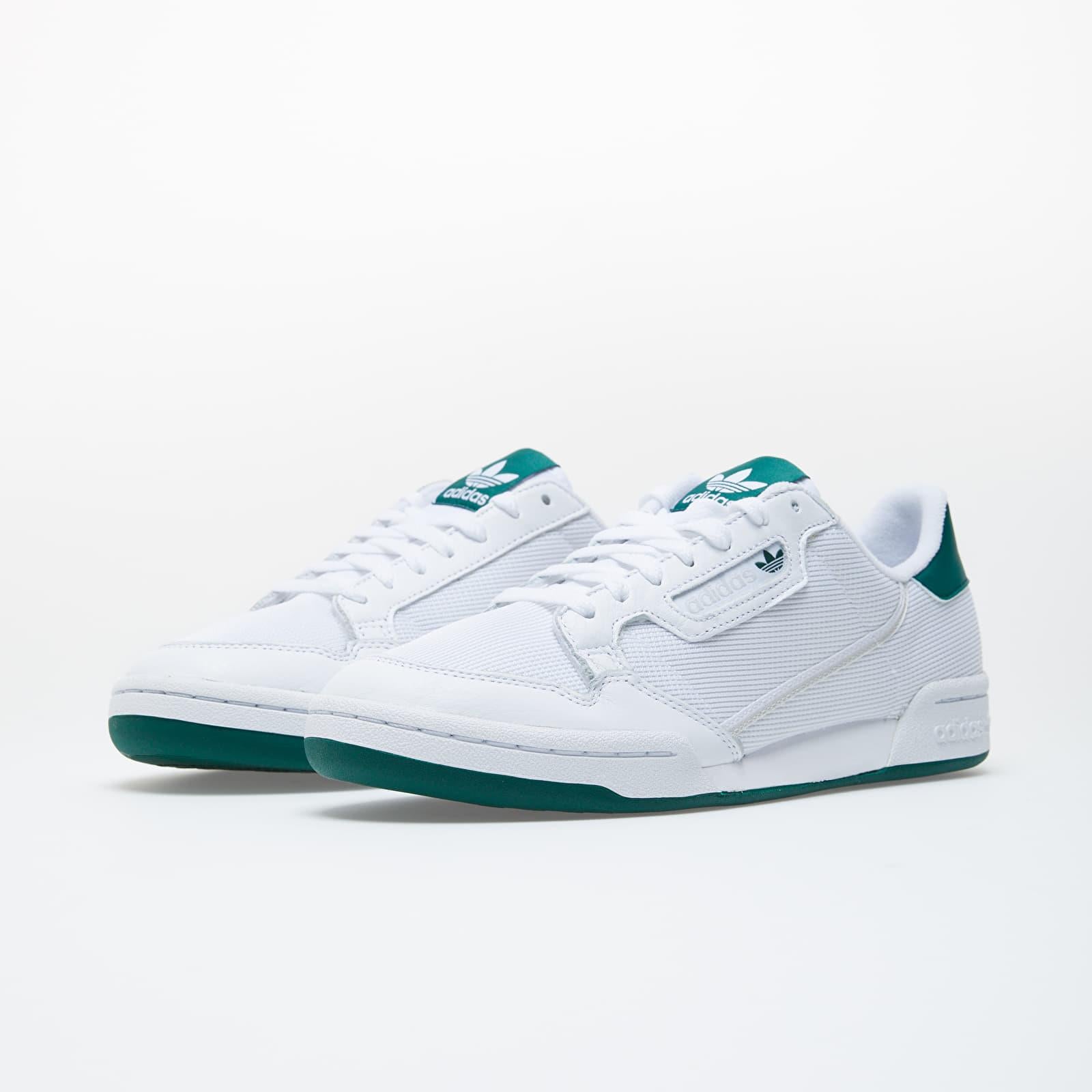 Adidas continental 80 white on sale green