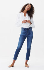 Olivia crop high sale rise slim in reset