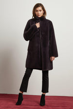 Mina lux faux outlet fur reversible coat